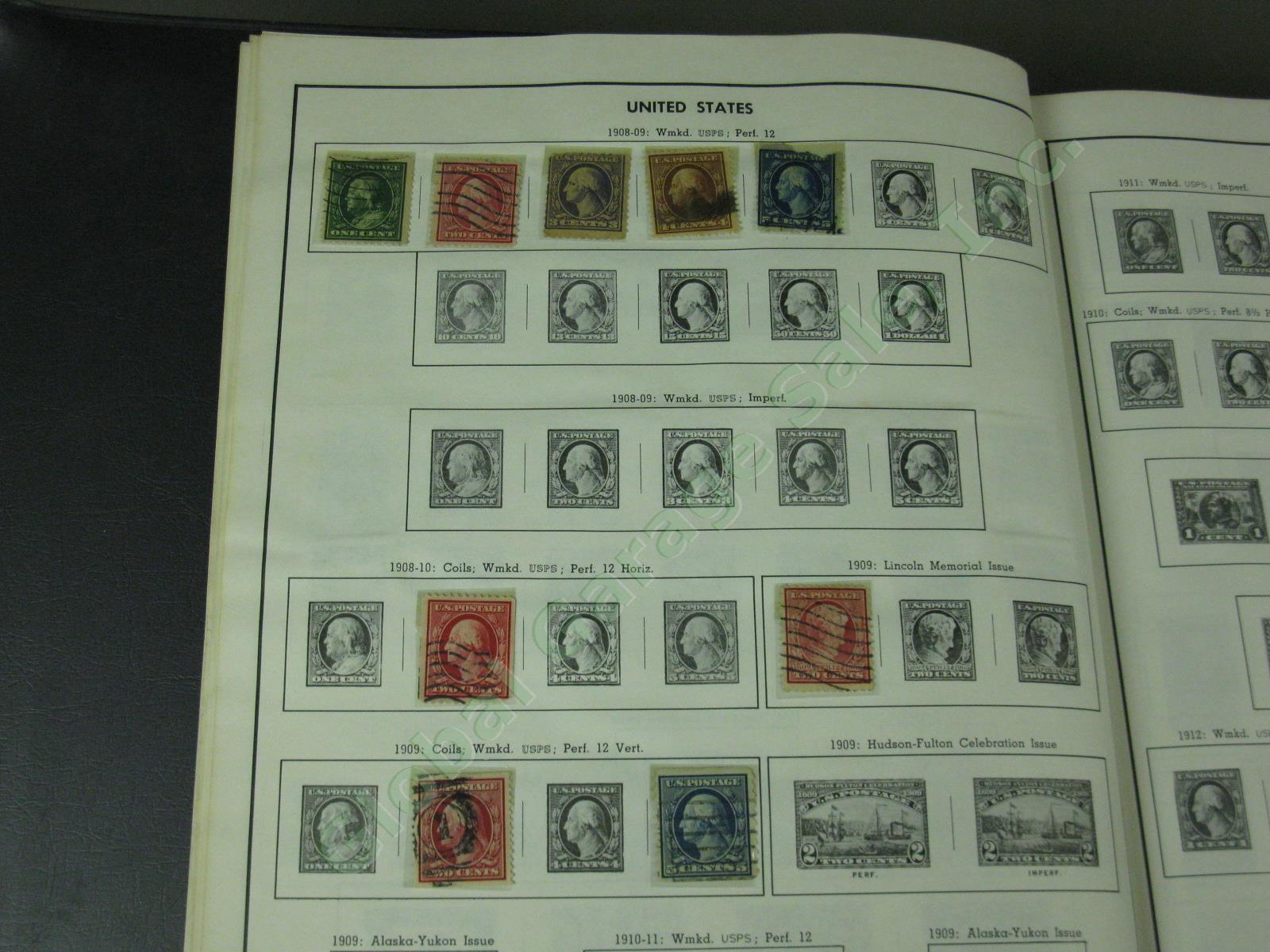 1973 Harris Standard World Stamp Album In Two Volumes With Collection No Reserve 5
