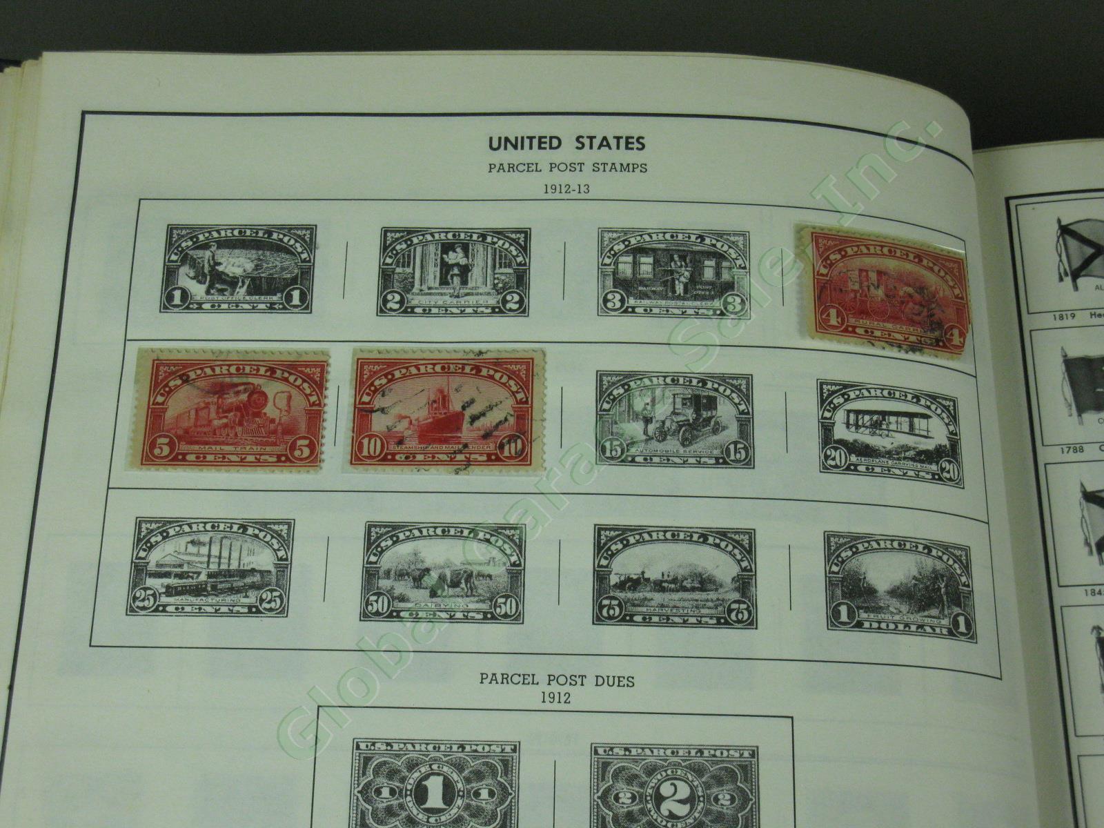 1973 Harris Standard World Stamp Album In Two Volumes With Collection No Reserve 24