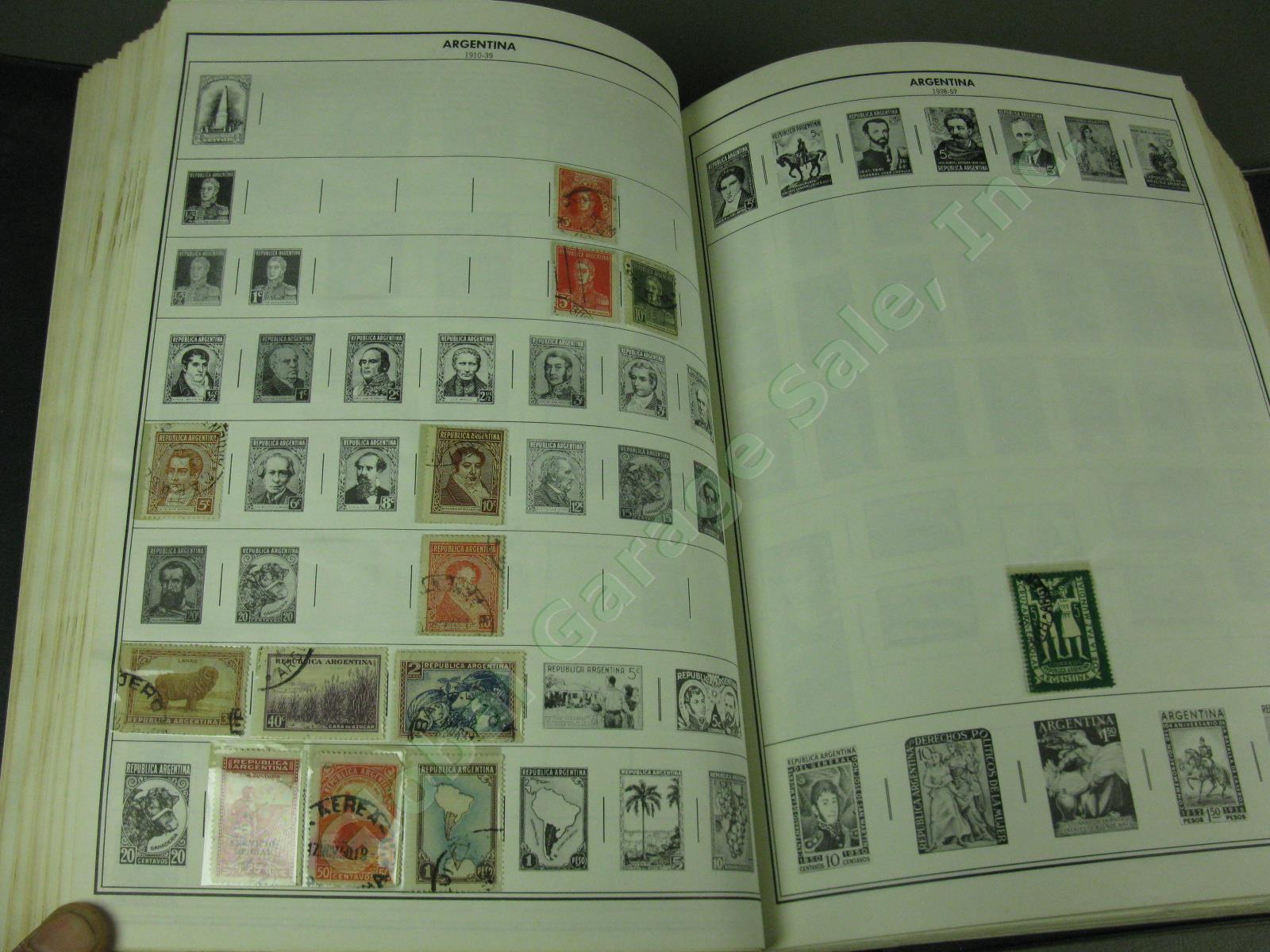 1973 Harris Standard World Stamp Album In Two Volumes With Collection No Reserve 27