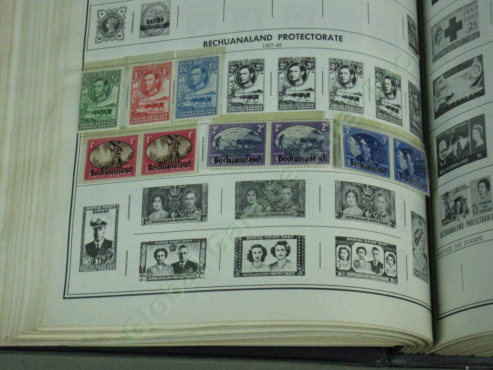 1973 Harris Standard World Stamp Album In Two Volumes With Collection No Reserve 31