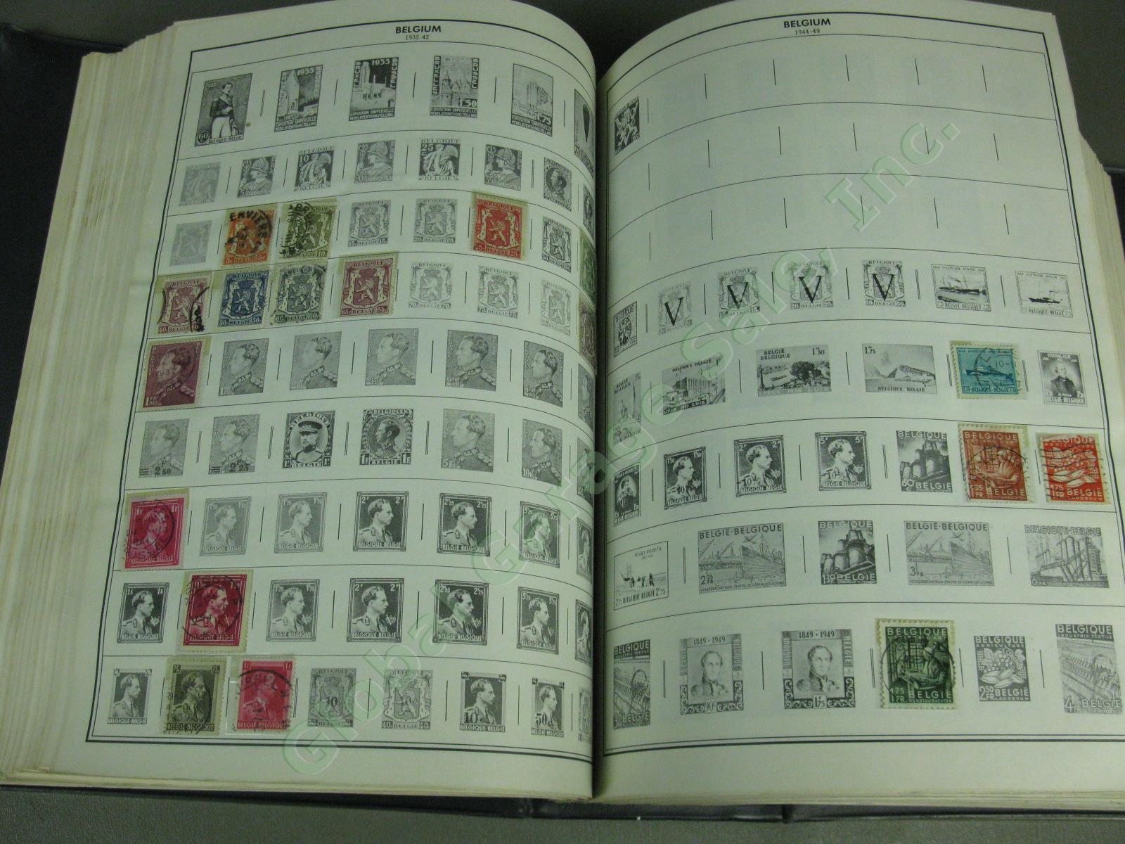 1973 Harris Standard World Stamp Album In Two Volumes With Collection No Reserve 32