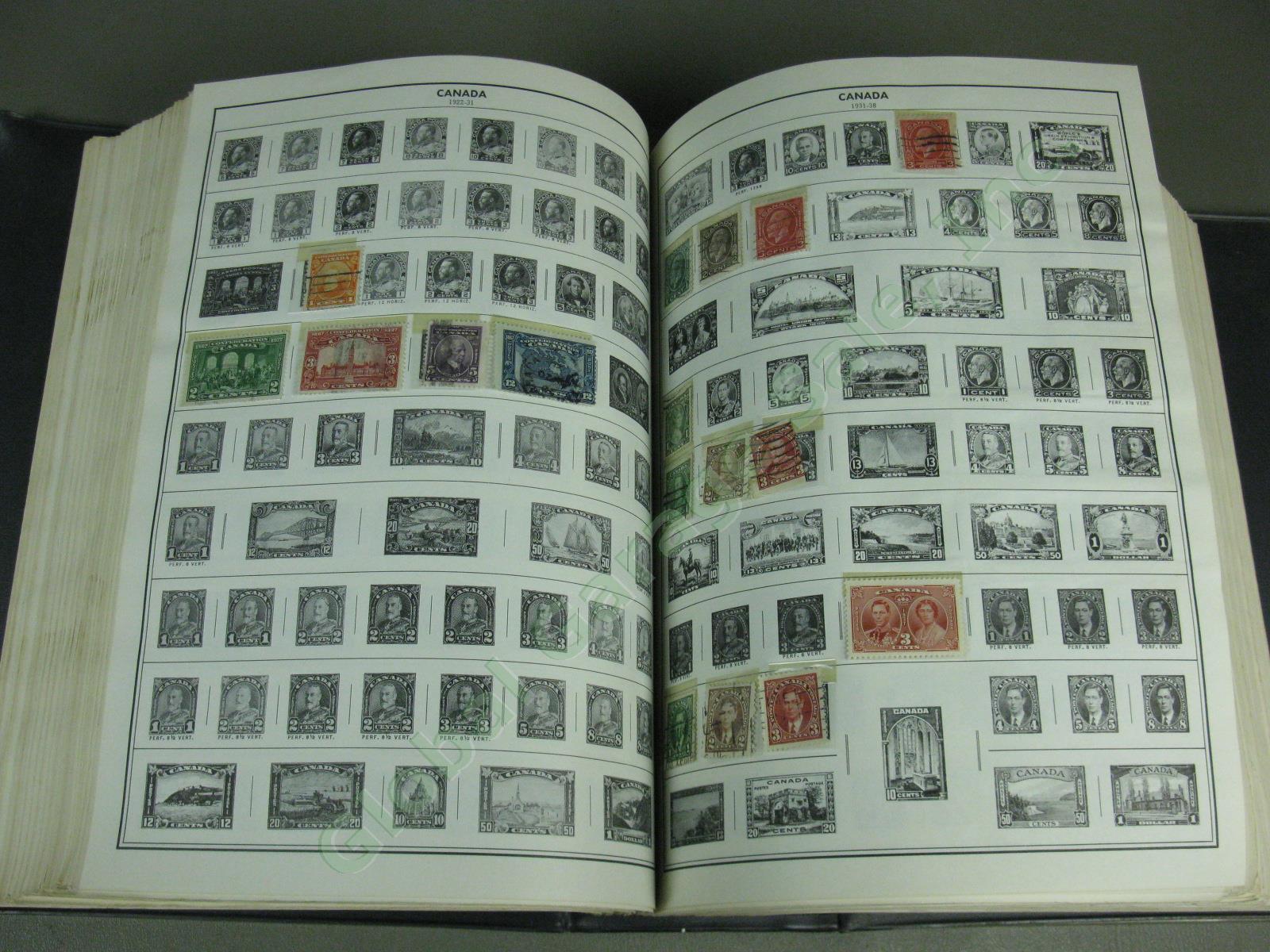 1973 Harris Standard World Stamp Album In Two Volumes With Collection No Reserve 34