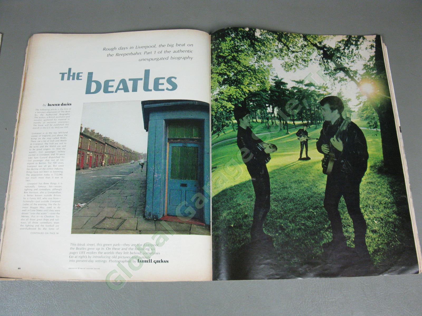 Woodstock Tickets Brochure Flyer Magazine Lot + 1968 Beatles Life Look Avedon NR 21