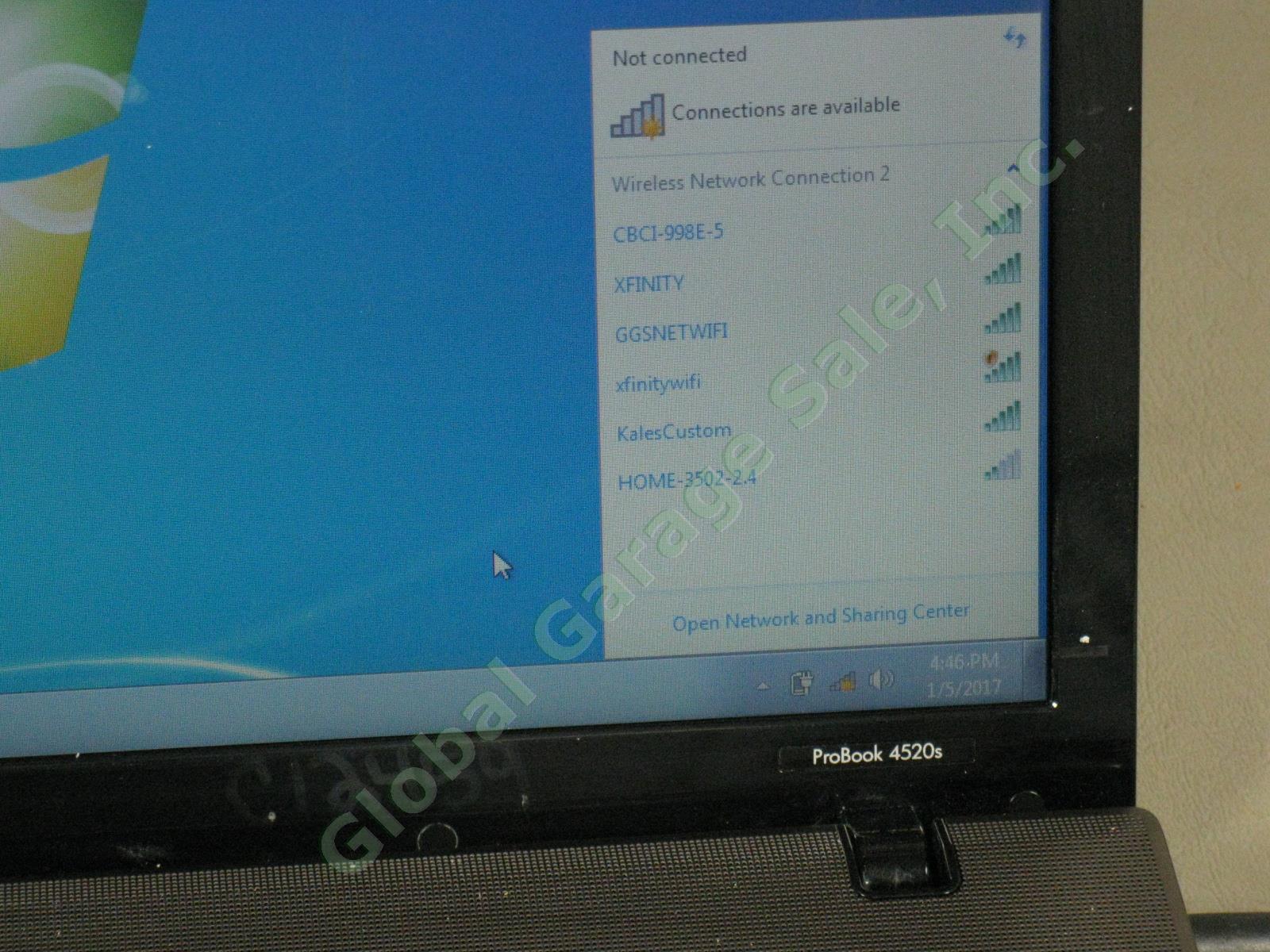 HP 4520s ProBook Laptop Computer Intel Core i5 M520 2.40GHz 2GB Windows 7 Pro NR 2