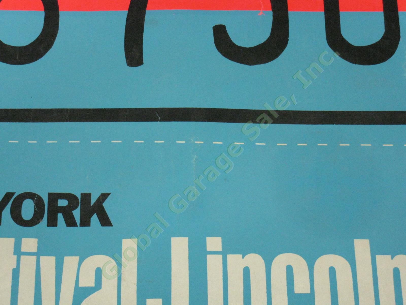 Original 1967 Andy Warhol Lincoln Center Film Festival Ticket Screenprint Poster 14