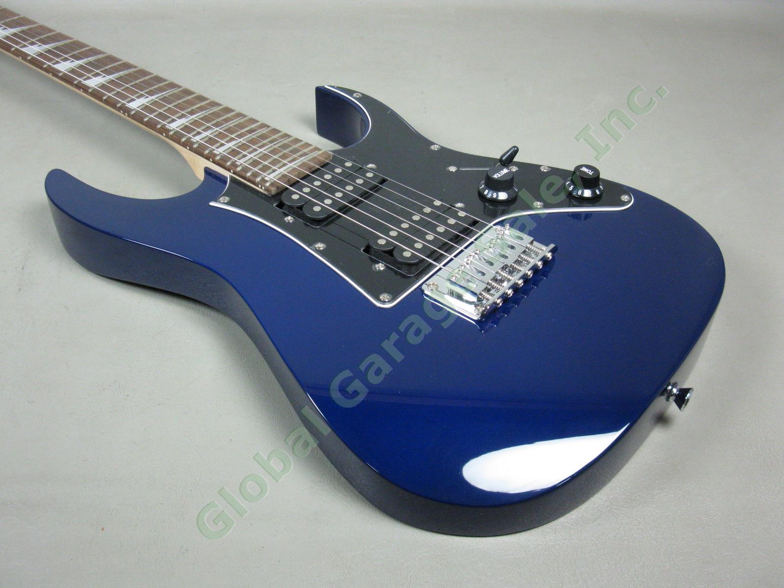 Jewel Blue Ibanez GIO Mikro 3/4 Size Short Scale Electric Guitar Gig Bag Bundle+ 1