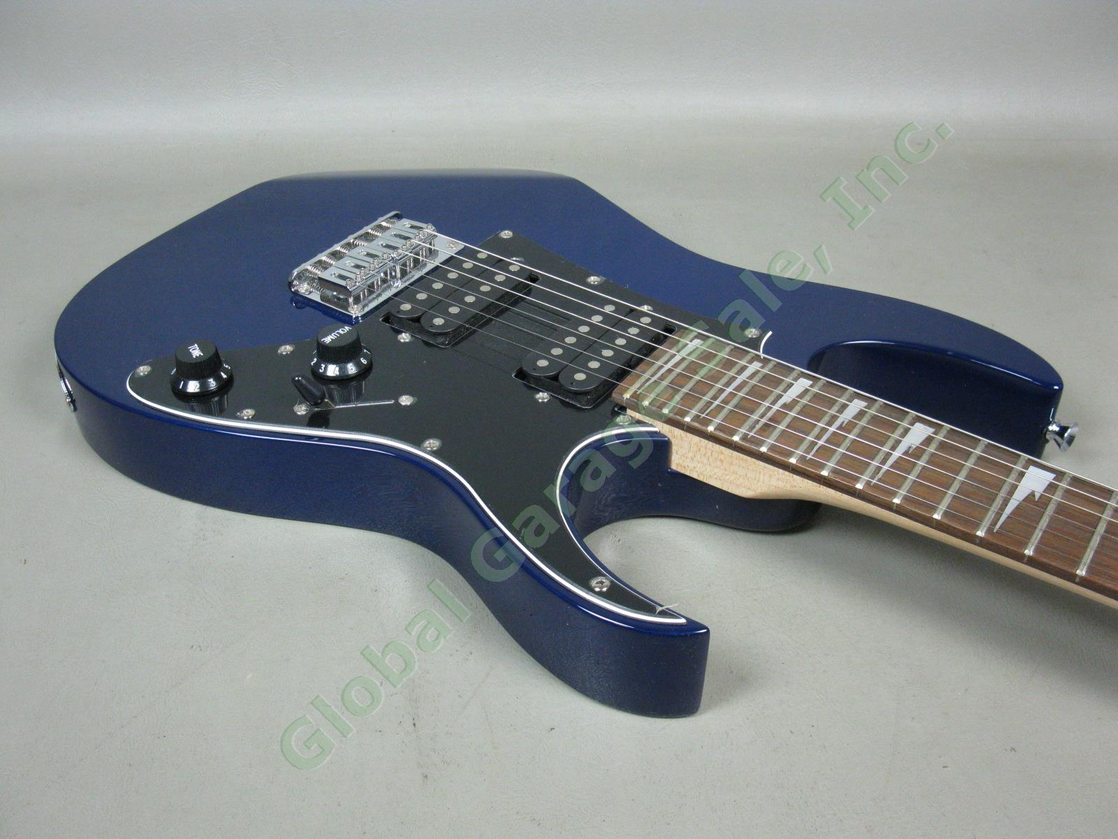 Jewel Blue Ibanez GIO Mikro 3/4 Size Short Scale Electric Guitar Gig Bag Bundle+ 2
