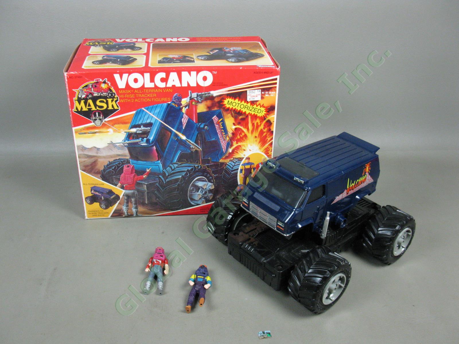 Kenner MASK Volcano Van Vehicle W/ Jacques LaFleur Matt Trakker Figures +Box Lot