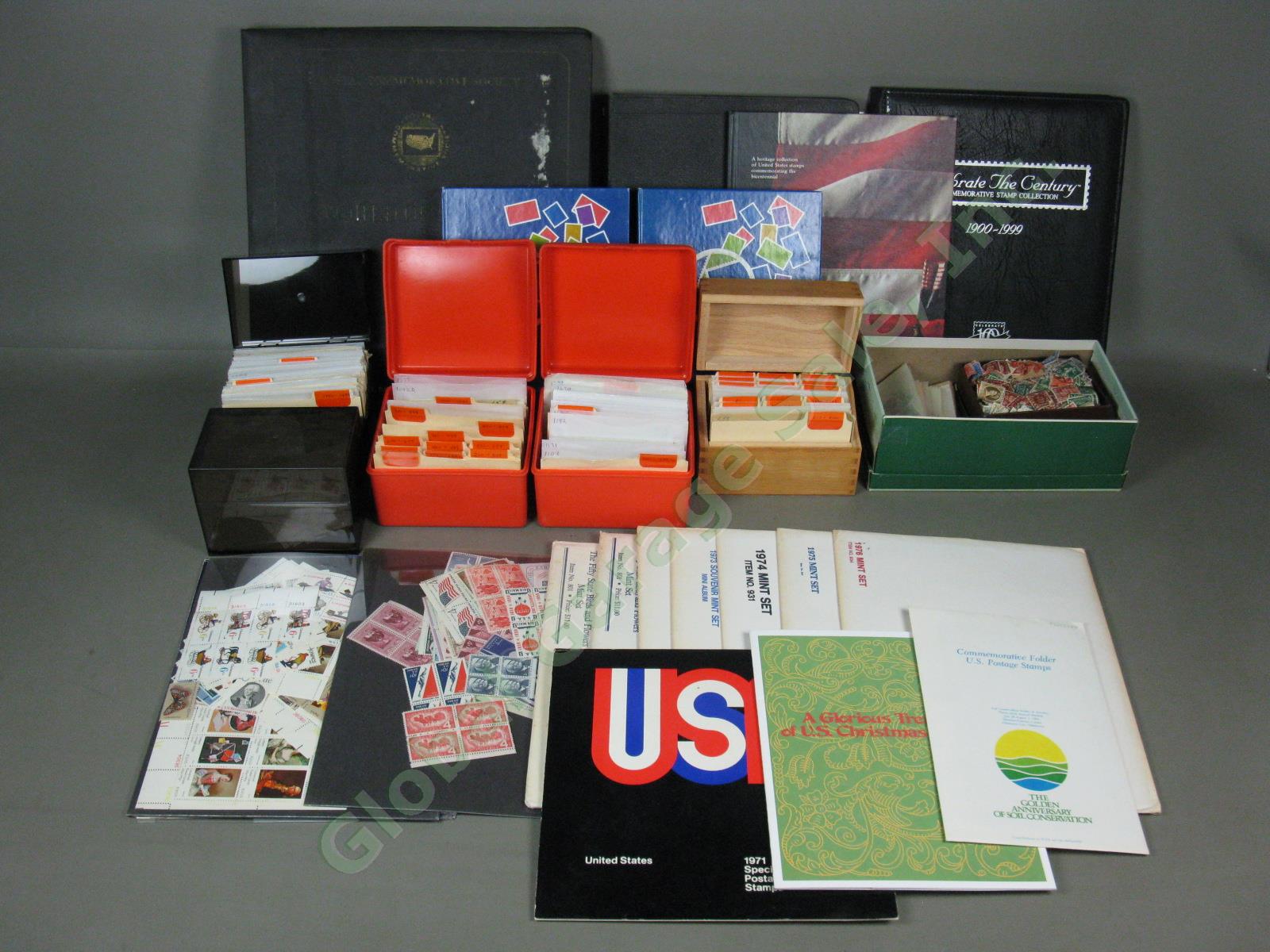 HUGE Vtg 1920s-1990s US Intl Stamp Lot Scott #220-2966 Albums Sheets Mint Sets +