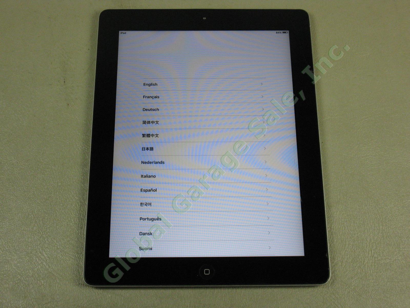 Apple iPad 2 Wifi 32GB Black Tablet MC770LL/A A1395 Works Great Cracked Screen 2