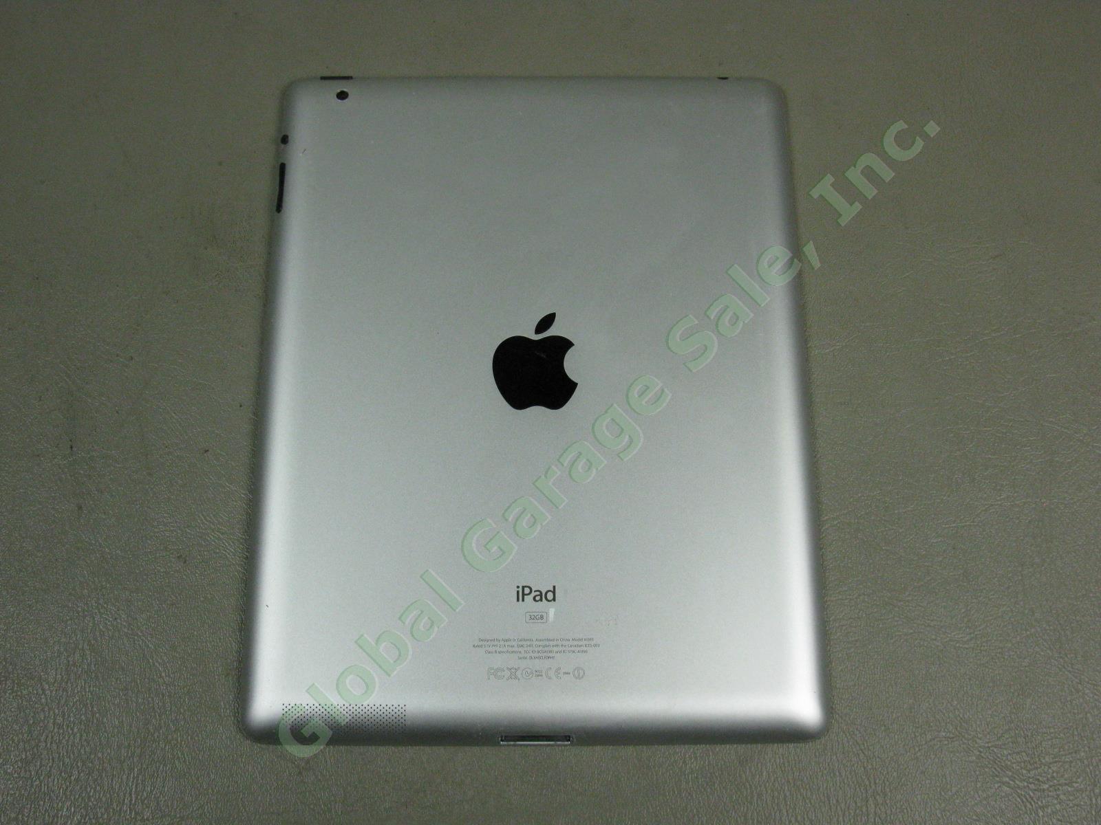 Apple iPad 2 Wifi 32GB Black Tablet MC770LL/A A1395 Works Great Cracked Screen 5