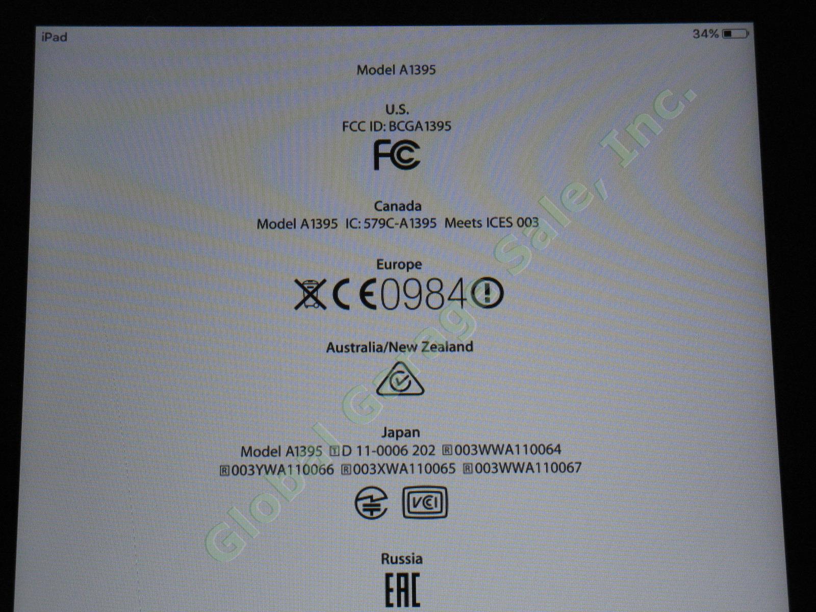 Apple iPad 2 Wifi 32GB Black Tablet MC770LL/A A1395 Works Great Screen Crack NR! 1