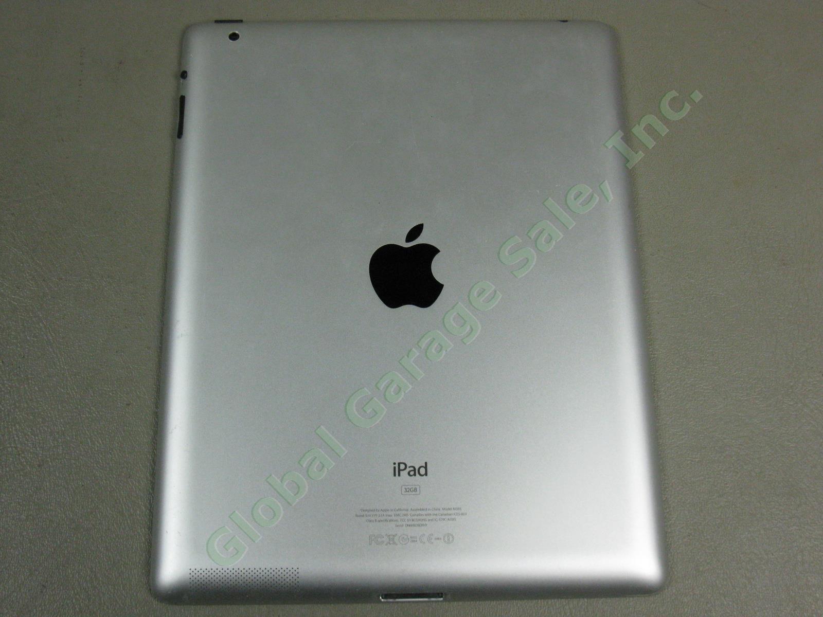 Apple iPad 2 Wifi 32GB Black Tablet MC770LL/A A1395 Works Great Screen Crack NR! 5