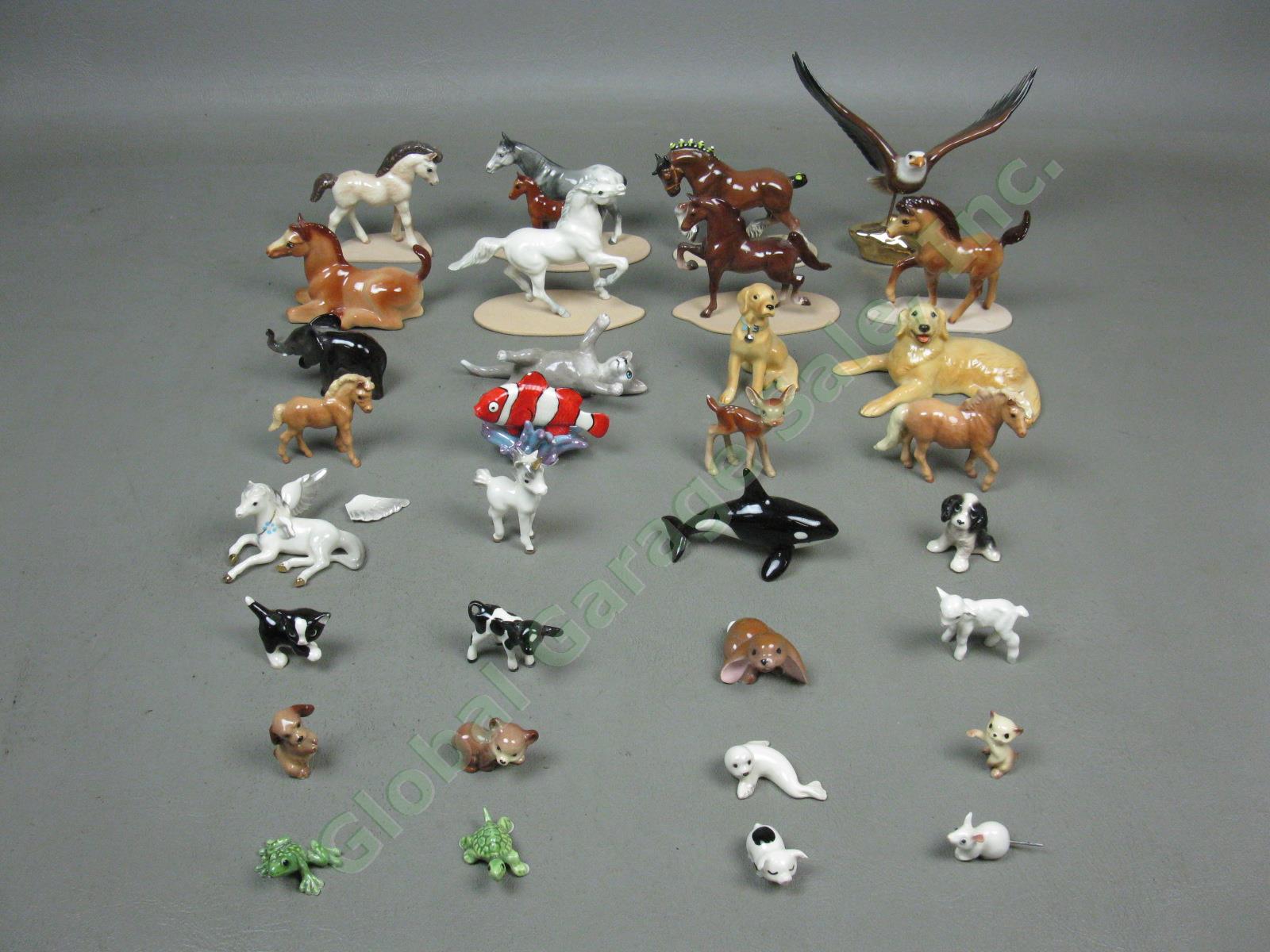 31 Vtg Hagen Renaker Mixed Miniature Mini Animal Figurine Lot Horse + $280 Value