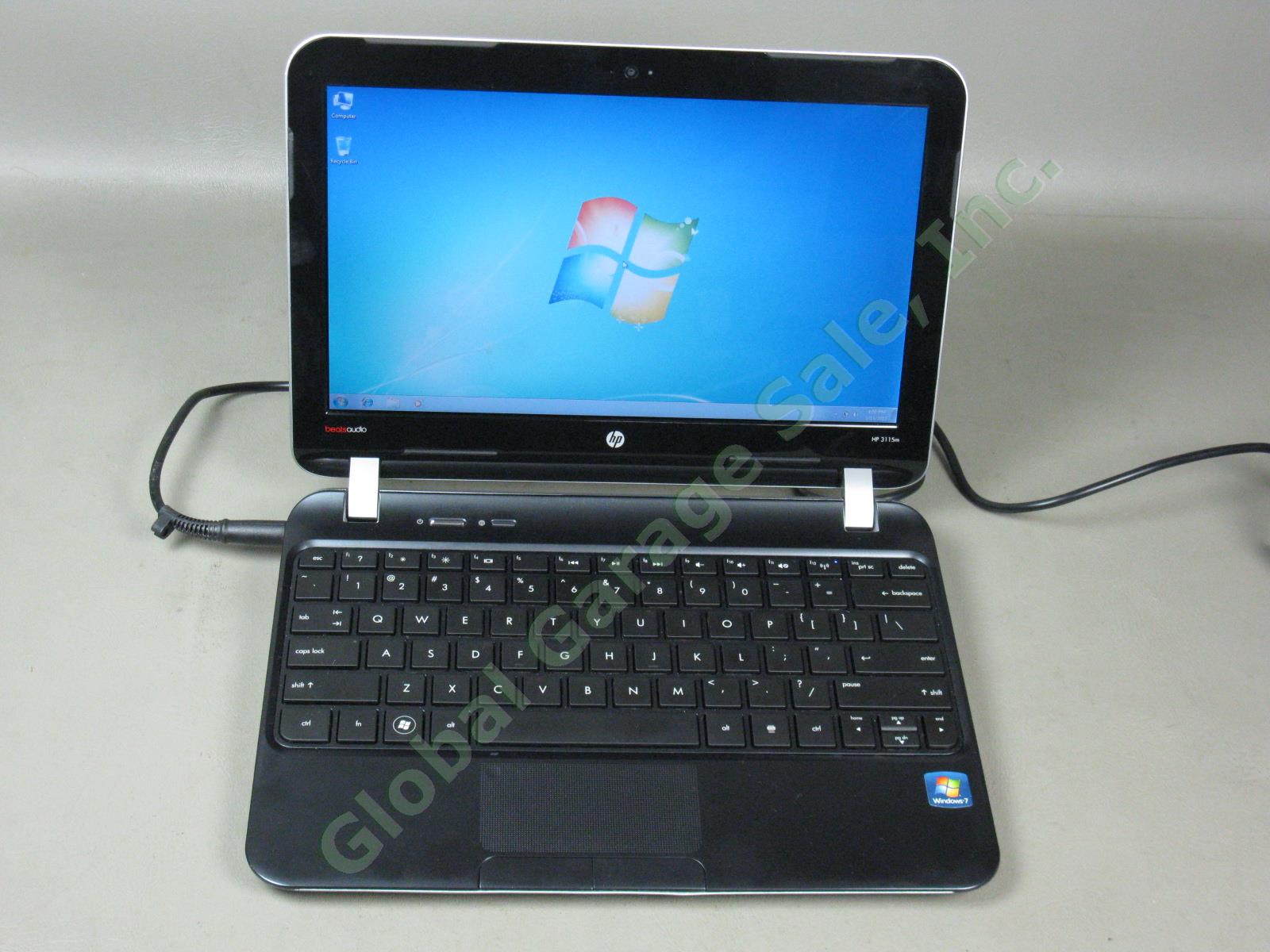 HP 3115m Notebook Laptop AMD E-450 1.65GHz 4GB 320GB Win 7 Ult 64 Bit Beats Aud