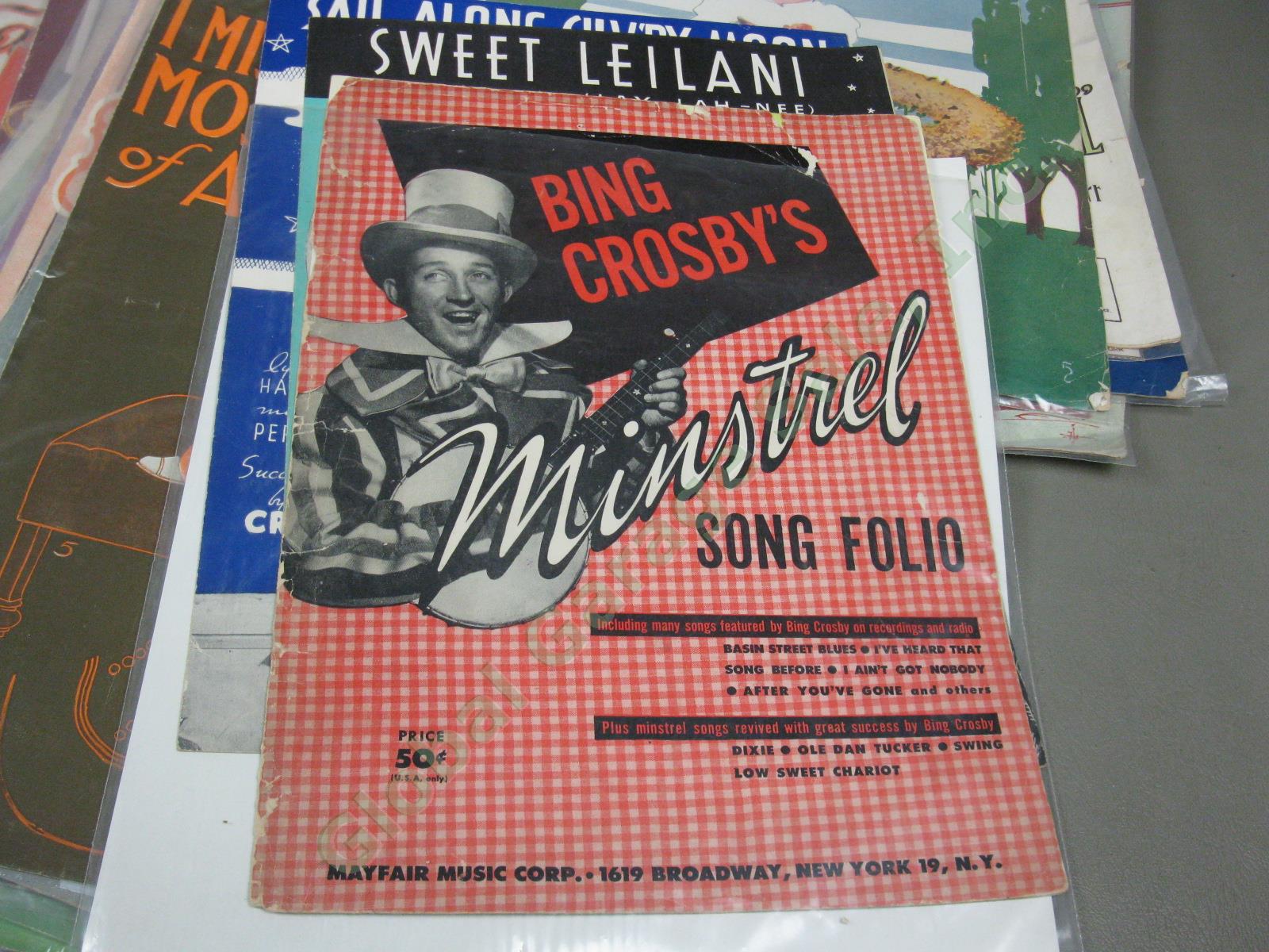 Huge Lot 200+ Vtg Antique 1900s- Sheet Music Military Bing Crosby Etude Magazine 2