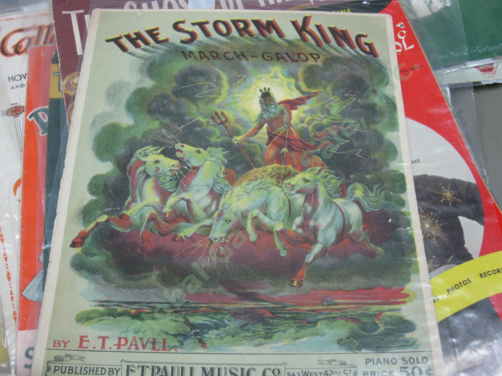 Huge Lot 200+ Vtg Antique 1900s- Sheet Music Military Bing Crosby Etude Magazine 7