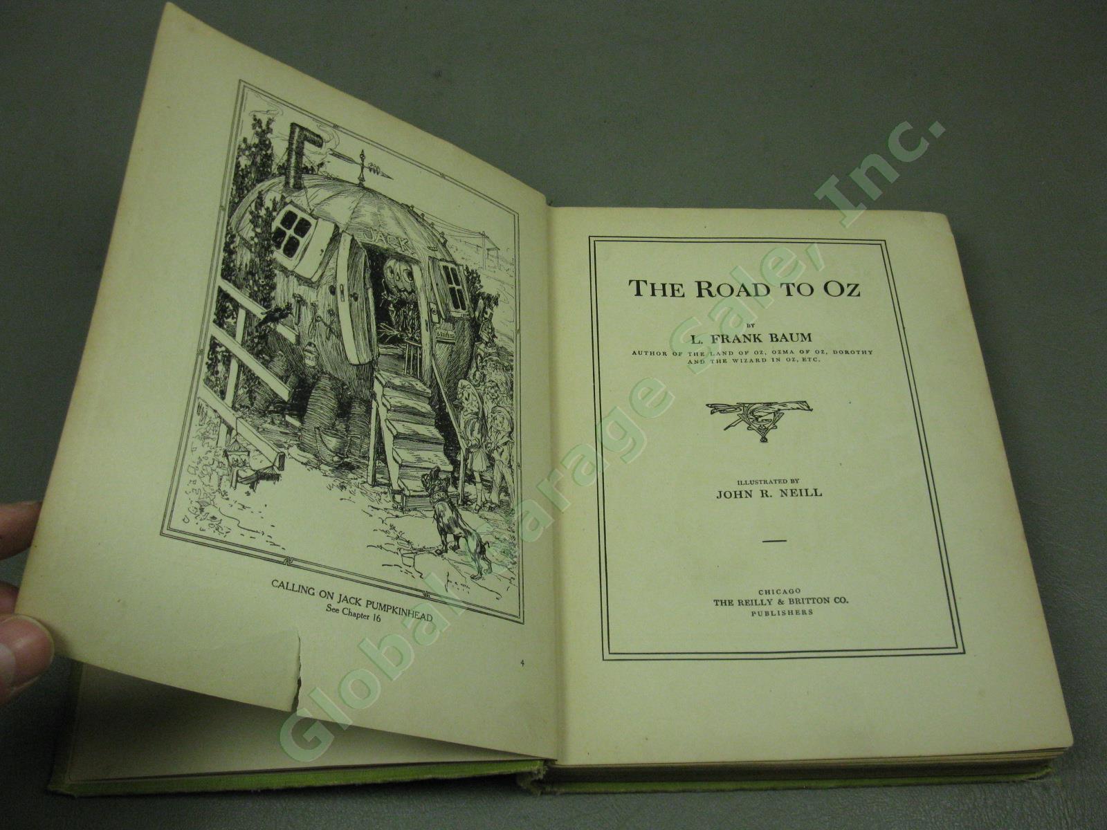1909 1st Edition The Road To Oz By Wizard Author L Frank Baum Vtg Hardcover Book 5