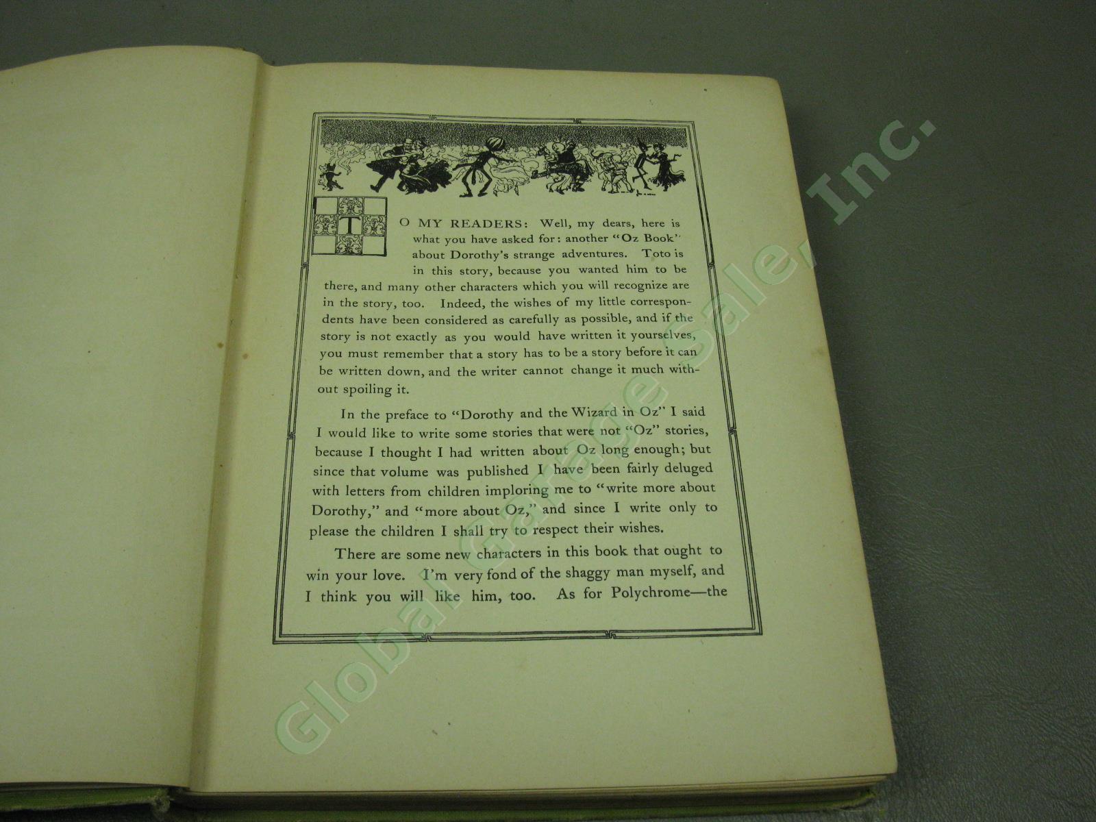 1909 1st Edition The Road To Oz By Wizard Author L Frank Baum Vtg Hardcover Book 7