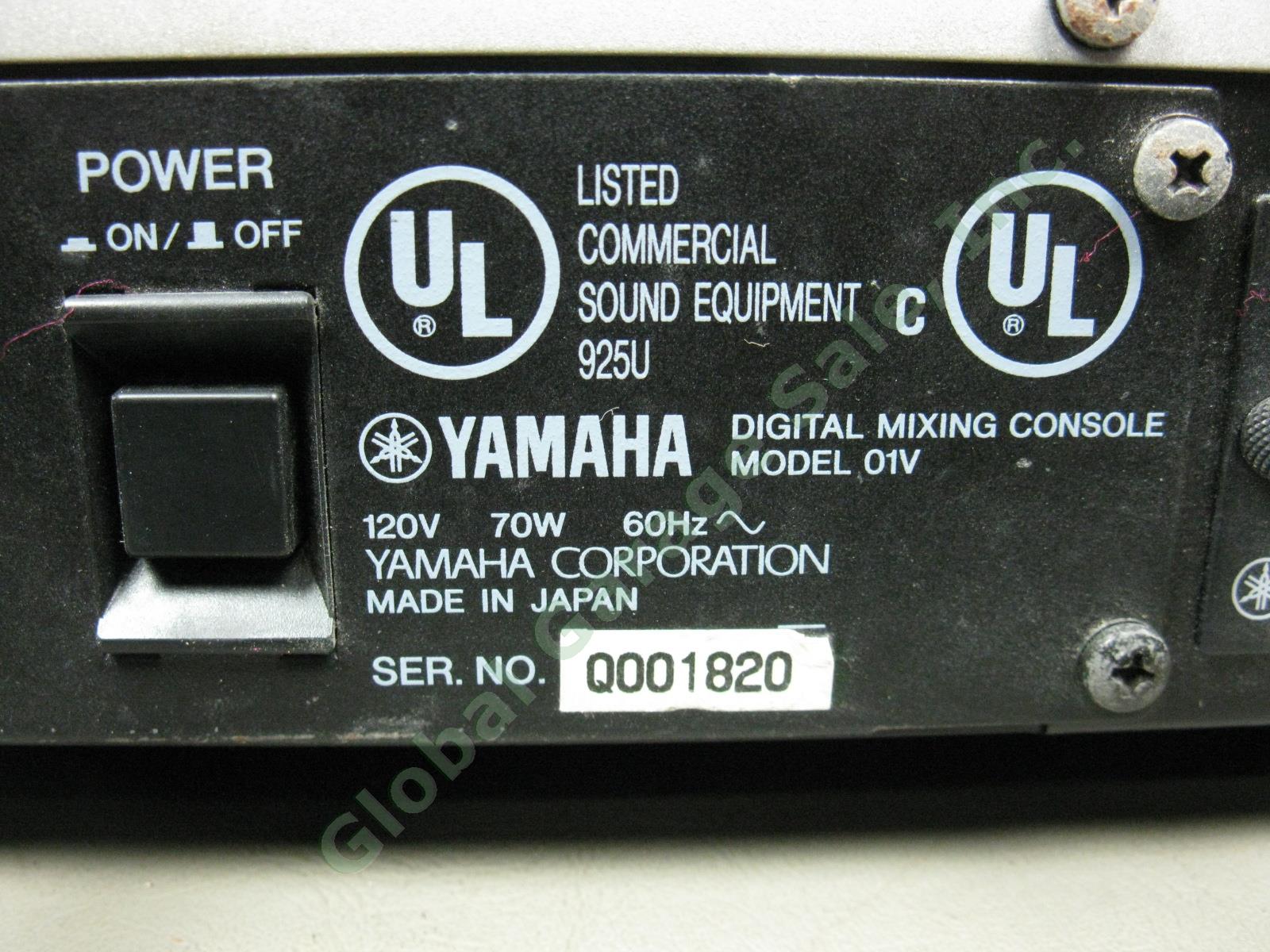 Yamaha 01V 16 24 Channel Digital Mixer Recording Mixing Console MY8AE IO AES/EBU 9