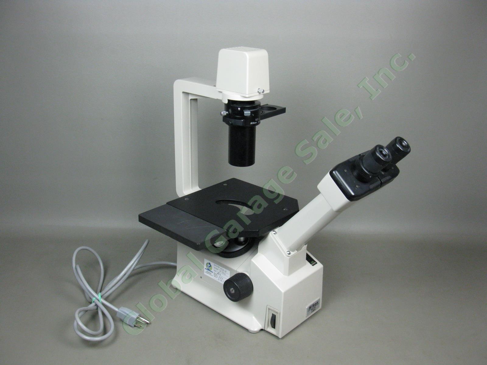 Nikon TMS Inverted Phase Contrast Microscope W/ 4 Objectives DLL 10 Ph 1-2 DL 20