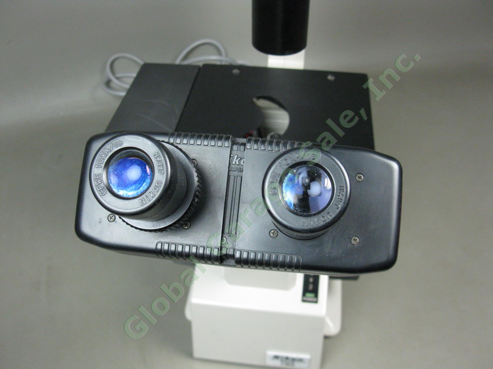 Nikon TMS Inverted Phase Contrast Microscope W/ 4 Objectives DLL 10 Ph 1-2 DL 20 2