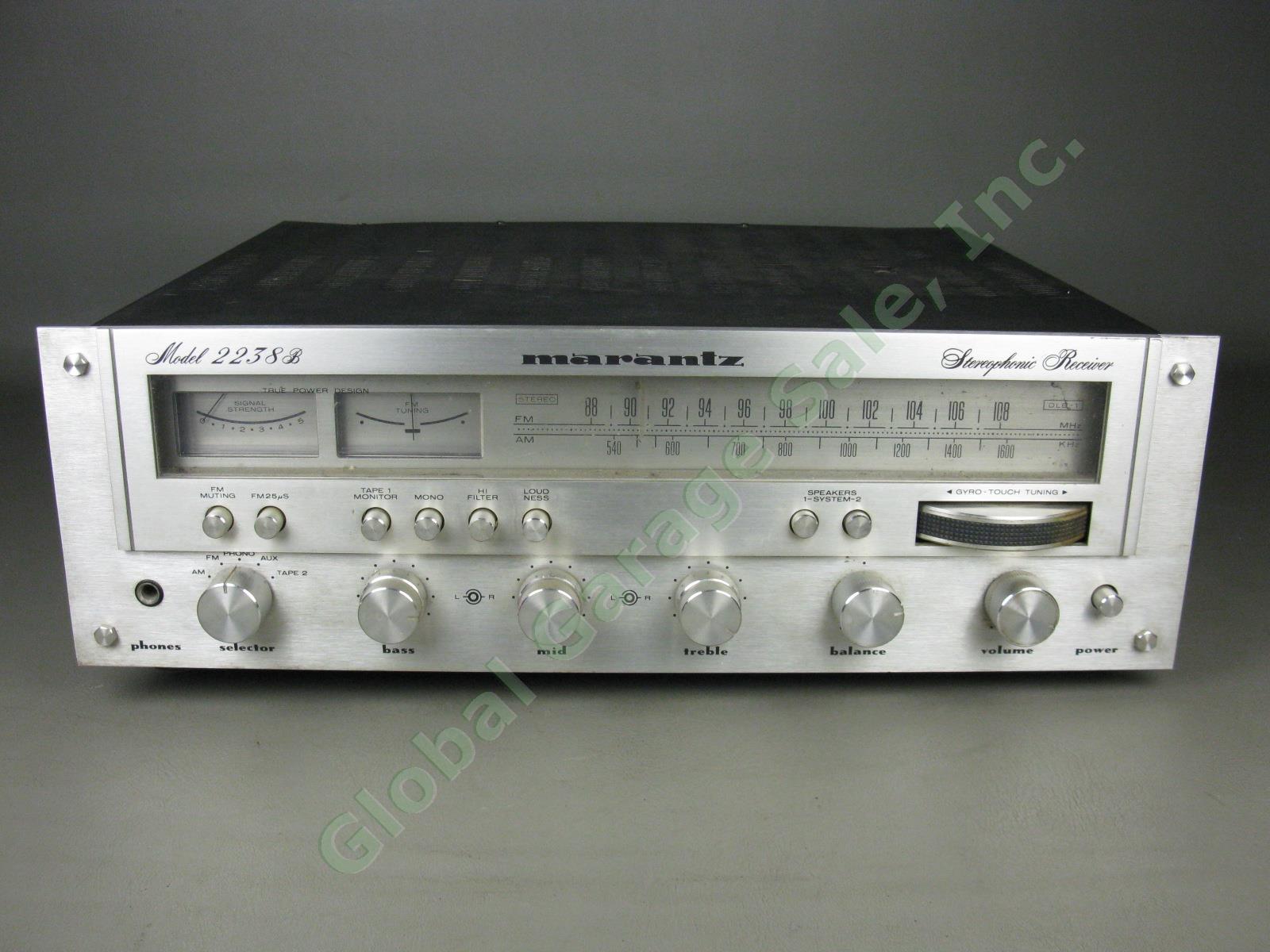 Vtg Marantz 2238B Stereophonic AM/FM Stereo Receiver Integrated Amplifier Preamp