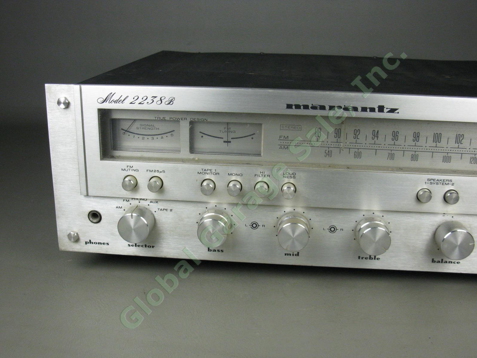 Vtg Marantz 2238B Stereophonic AM/FM Stereo Receiver Integrated Amplifier Preamp 1