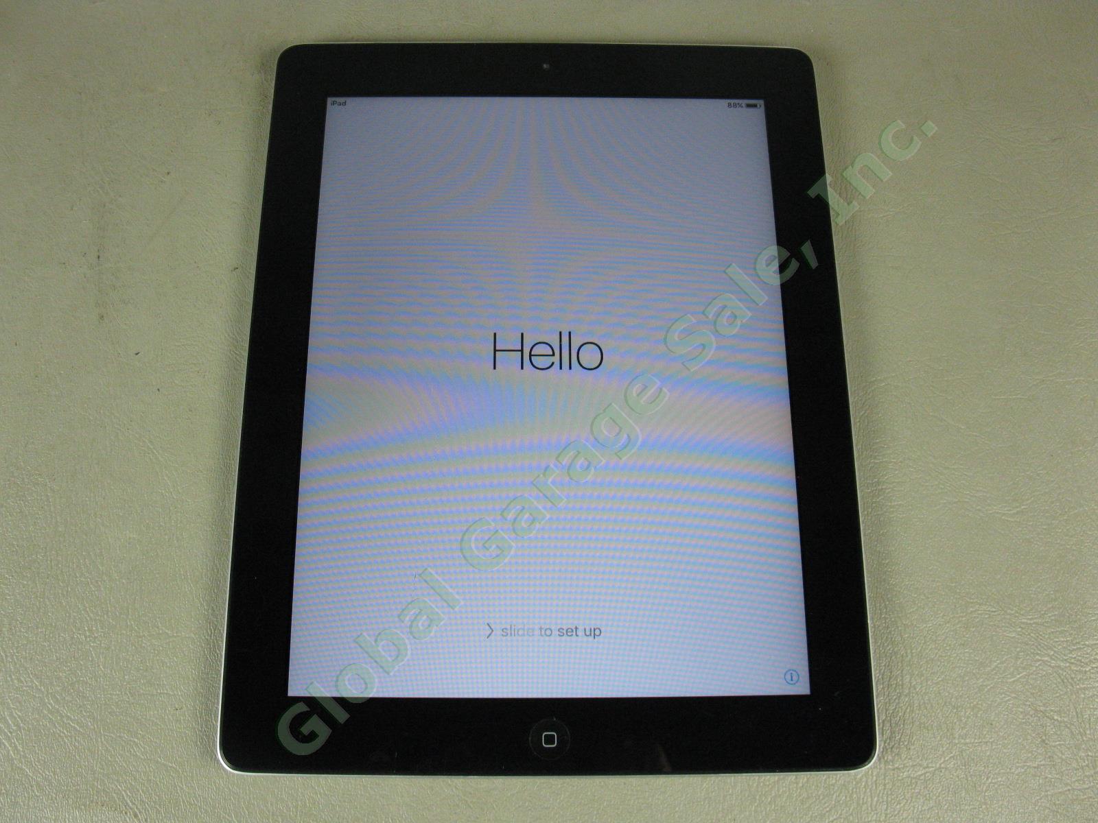 Apple iPad 2 Wifi 32GB Tablet Factory Reset Cracked Screen MC770LL/A A1395 NR!