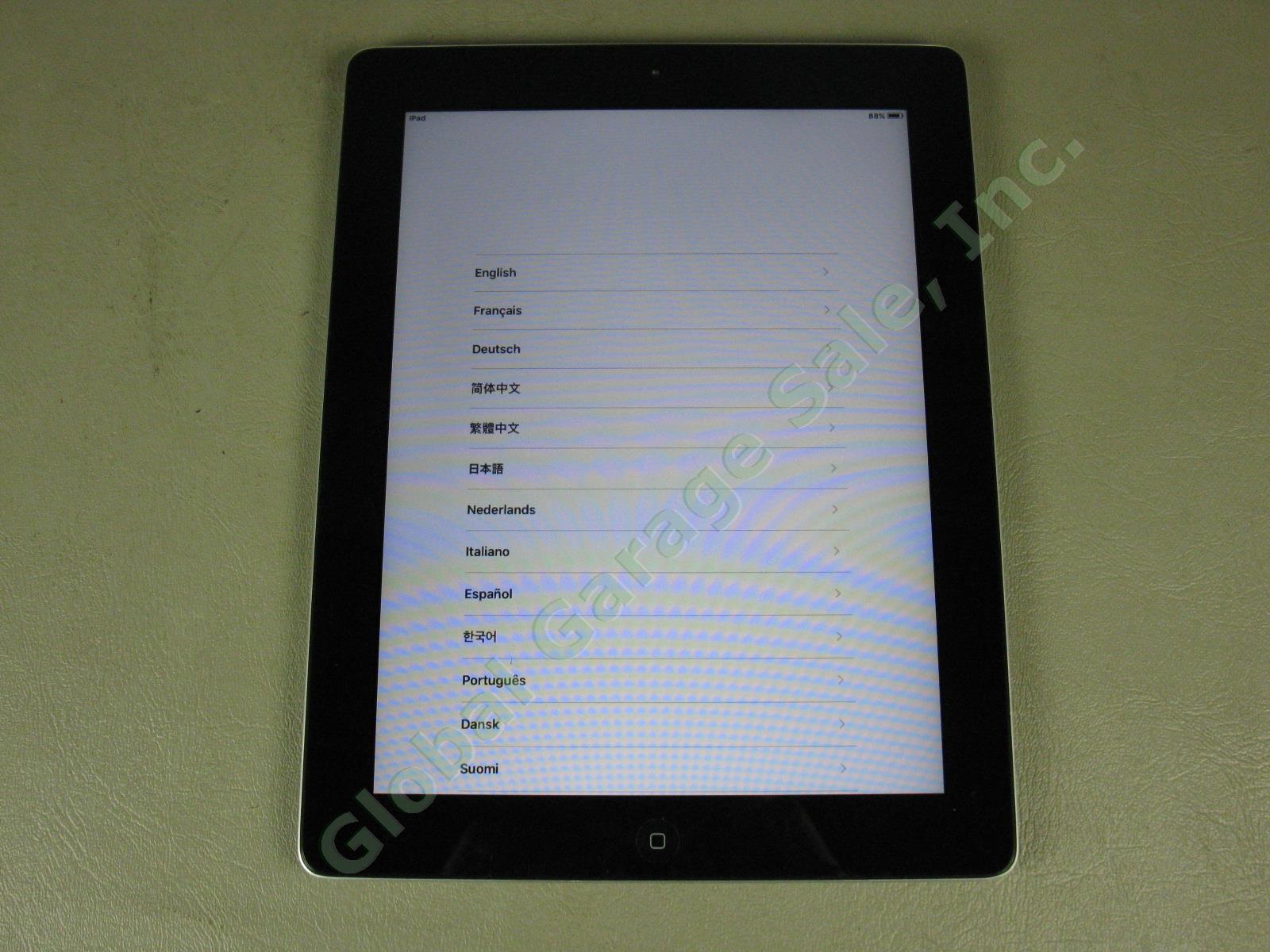 Apple iPad 2 Wifi 32GB Tablet Factory Reset Cracked Screen MC770LL/A A1395 NR! 2