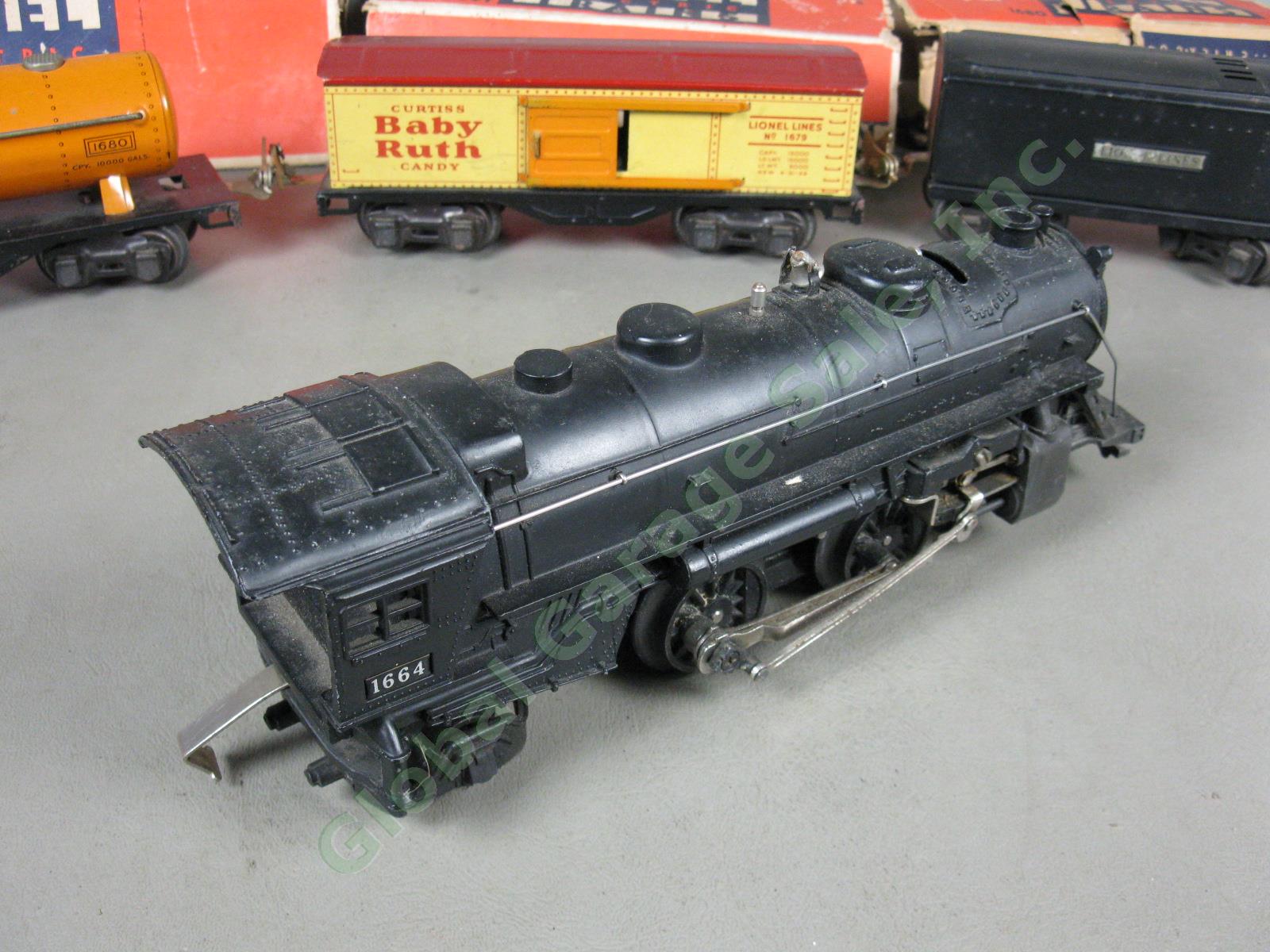 Prewar Lionel Train Set 1664 Steam Locomotive Engine 1689T 1679 1680 1682 ++ Lot 2