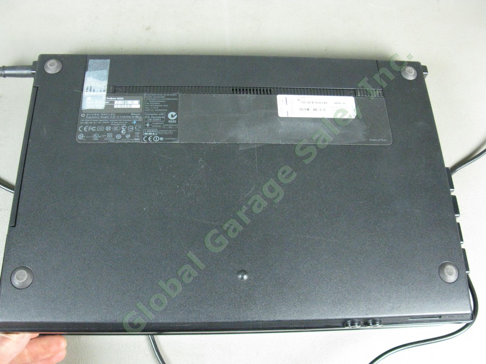 HP 4520s ProBook Laptop Computer Intel Core i5 M520 2.40GHz 2GB Windows 7 Pro NR 6
