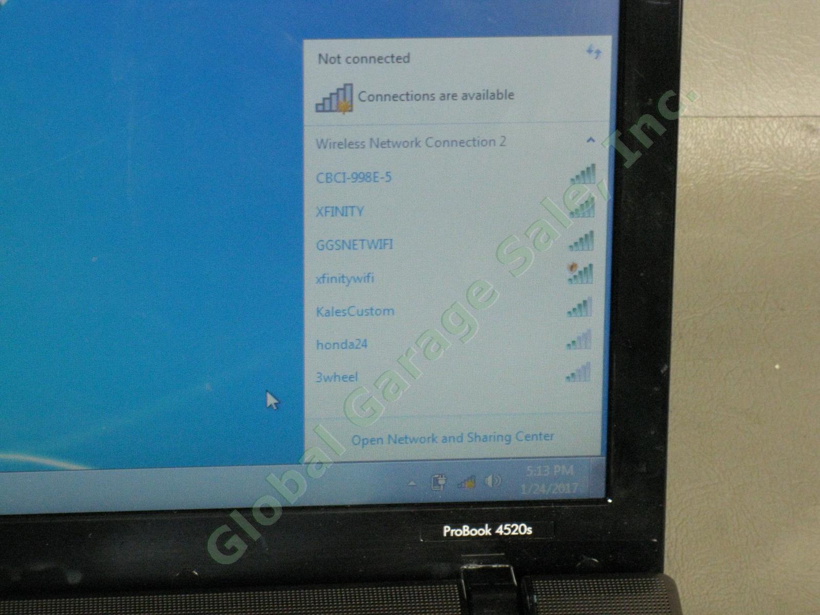 HP 4520s ProBook Laptop Computer Intel Core i5 M520 2.40GHz 2GB Windows 7 Pro NR 2