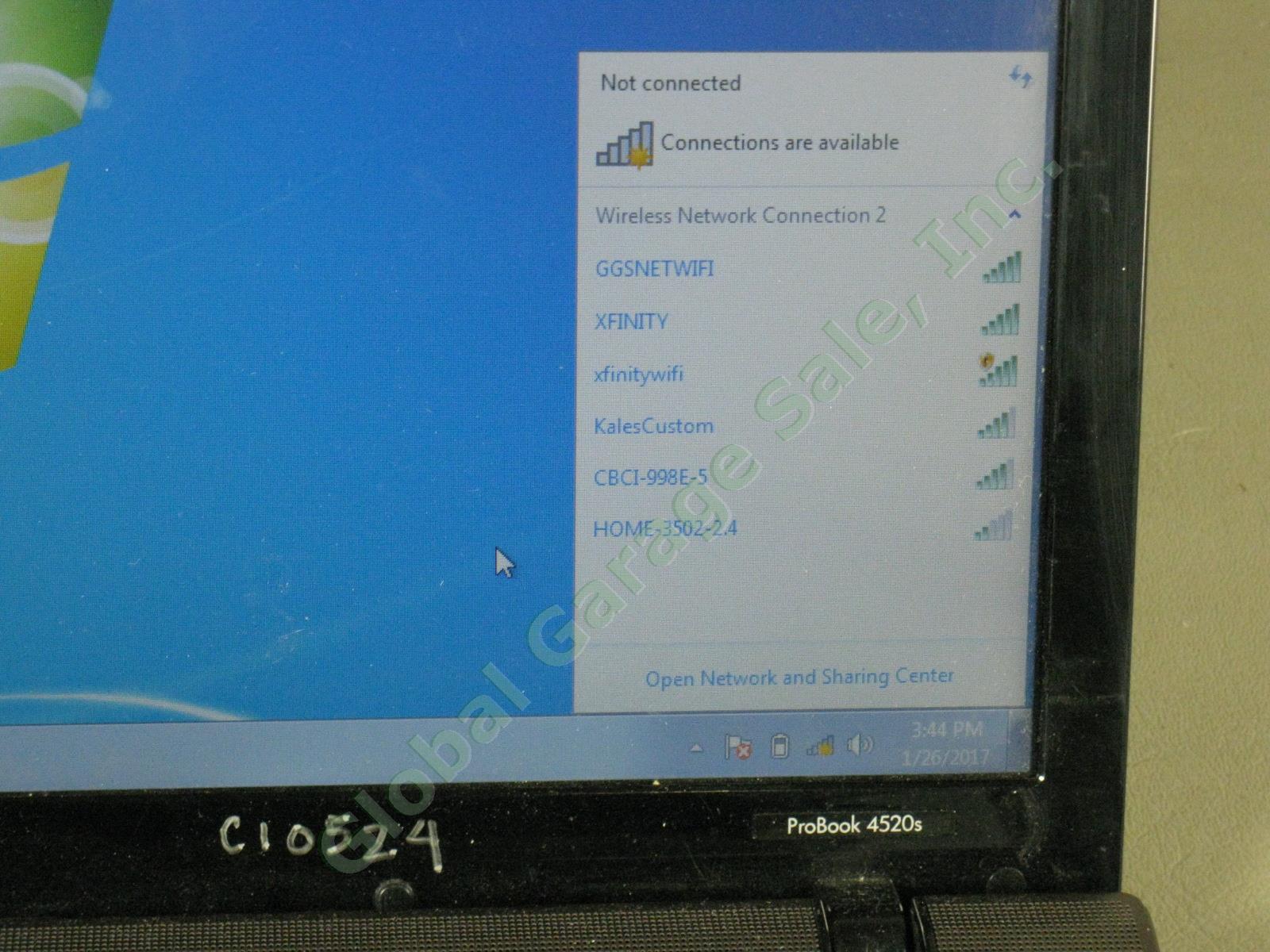 HP 4520s ProBook 15.6" Laptop Computer Intel i5 M560 2.67GHz 2GB RAM Win 7 Pro 2