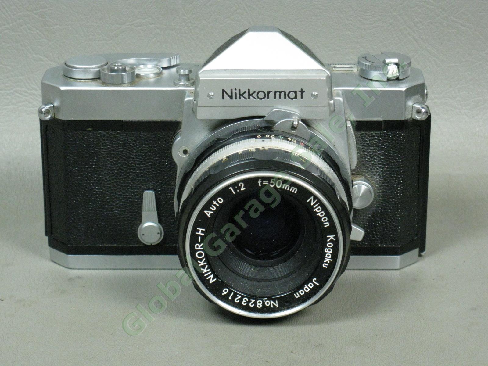 Vtg One Owner 1971 Nikkormat FTN w/Nikkor-H 50mm 1:2 Lens Case Filter Bundle NR! 1