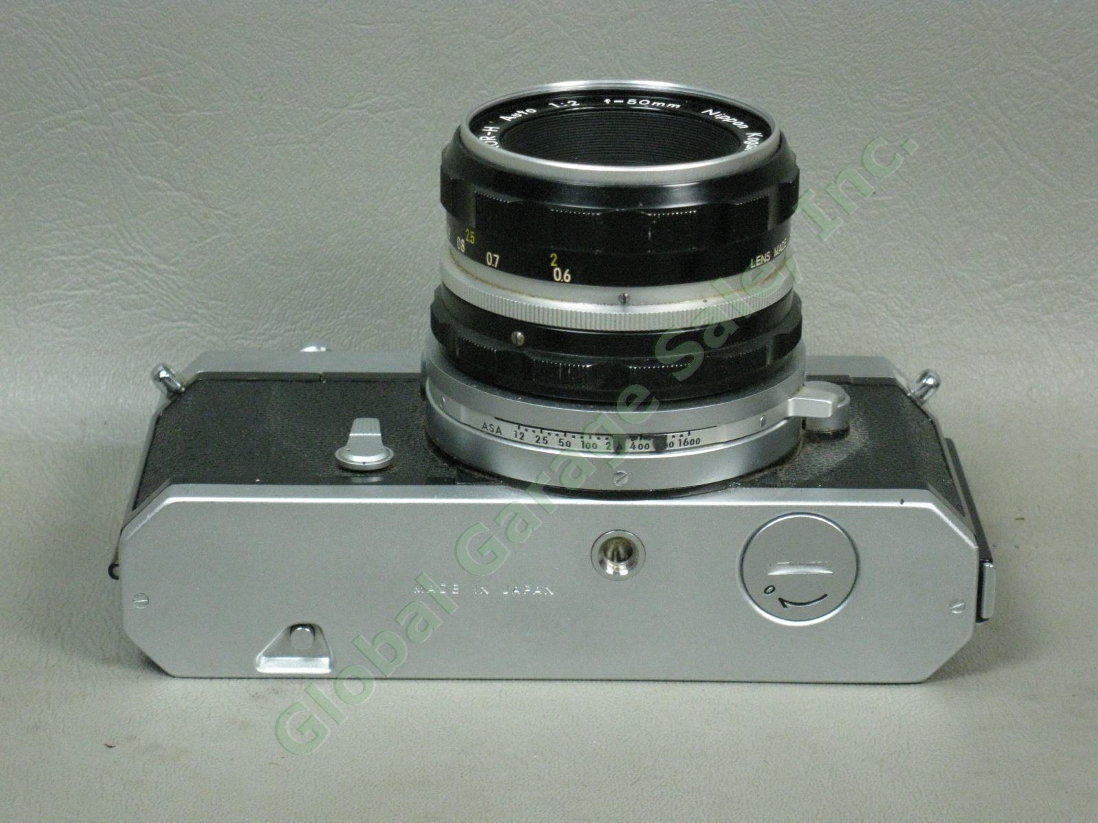 Vtg One Owner 1971 Nikkormat FTN w/Nikkor-H 50mm 1:2 Lens Case Filter Bundle NR! 6