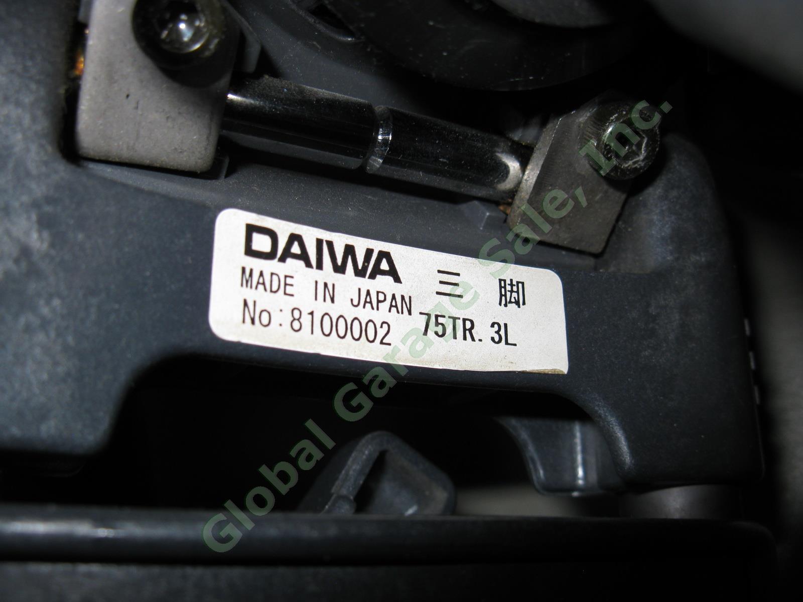 Daiwa CSI TD20 Tripod W/ ENG Fluid Head Video Cam Camera Camcorder Balancer Lot 3