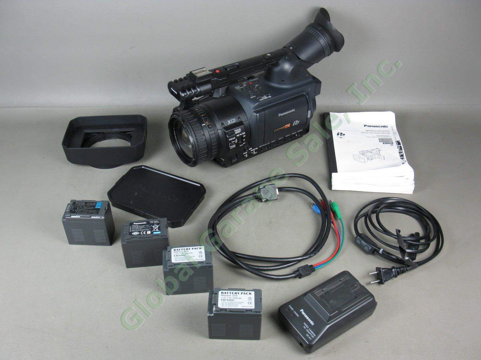 Panasonic AG-HVX200P DVCPRO 3CCD HD P2 MiniDV Pro Camcorder Video Camera Bundle