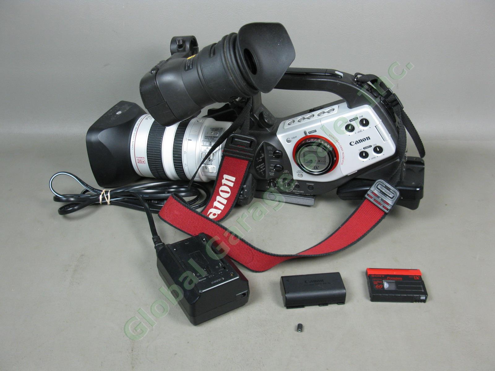 Canon XL2 MiniDV 3CCD Video Camcorder 20X Zoom Lens Battery CA920 Charger Bundle