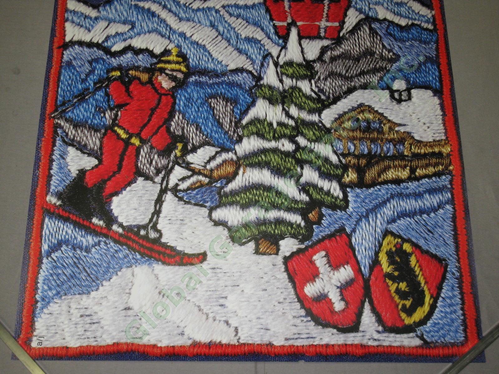 Vtg Swiss Travel Poster Adelboden Lenk Ski Resort Bernese Oberland Switzerland 2