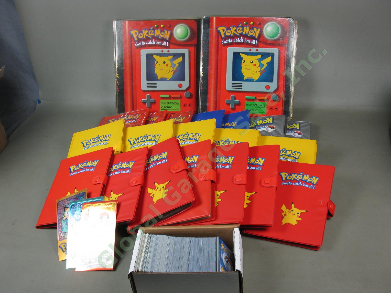 800+ Pokemon TGC Bulk Card Lot 21 Binder Holder Albums Charizard Pikachu 1999