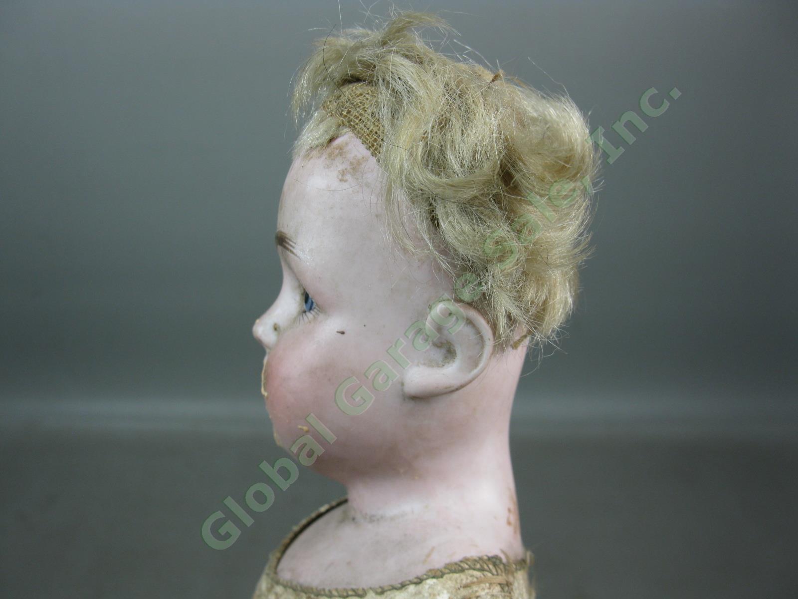 Antique Kestner 154 DEP German Bisque Head Sleep Eye Leather Jointed Body Doll 7
