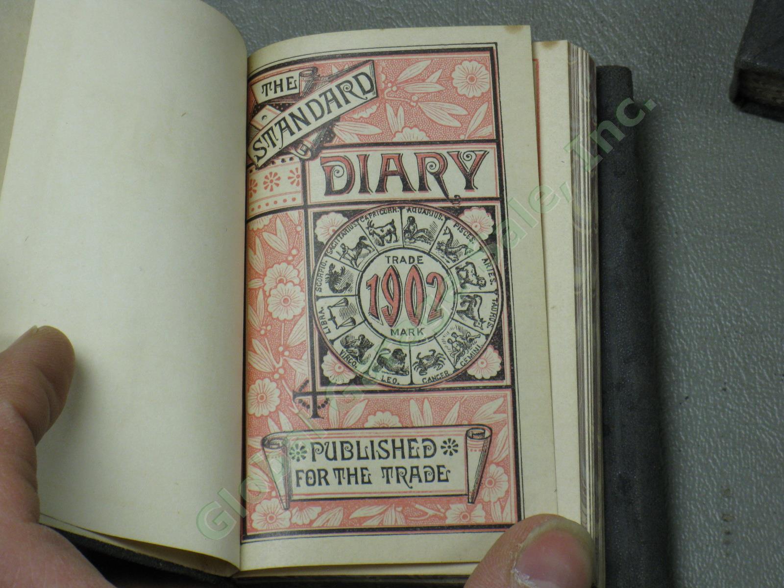 17 Rare Antique 1888-1934 Handwritten Vermont Farm Diary Lot Wanamaker Excelsior 5