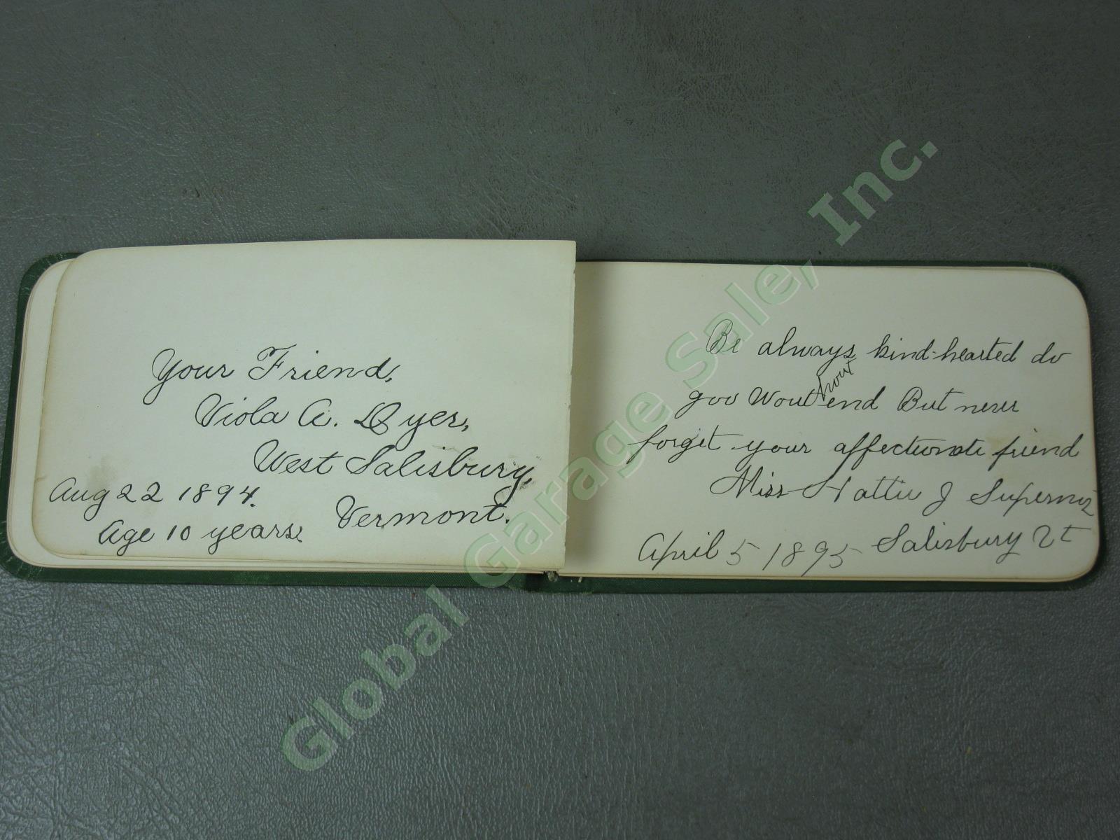 17 Rare Antique 1888-1934 Handwritten Vermont Farm Diary Lot Wanamaker Excelsior 17