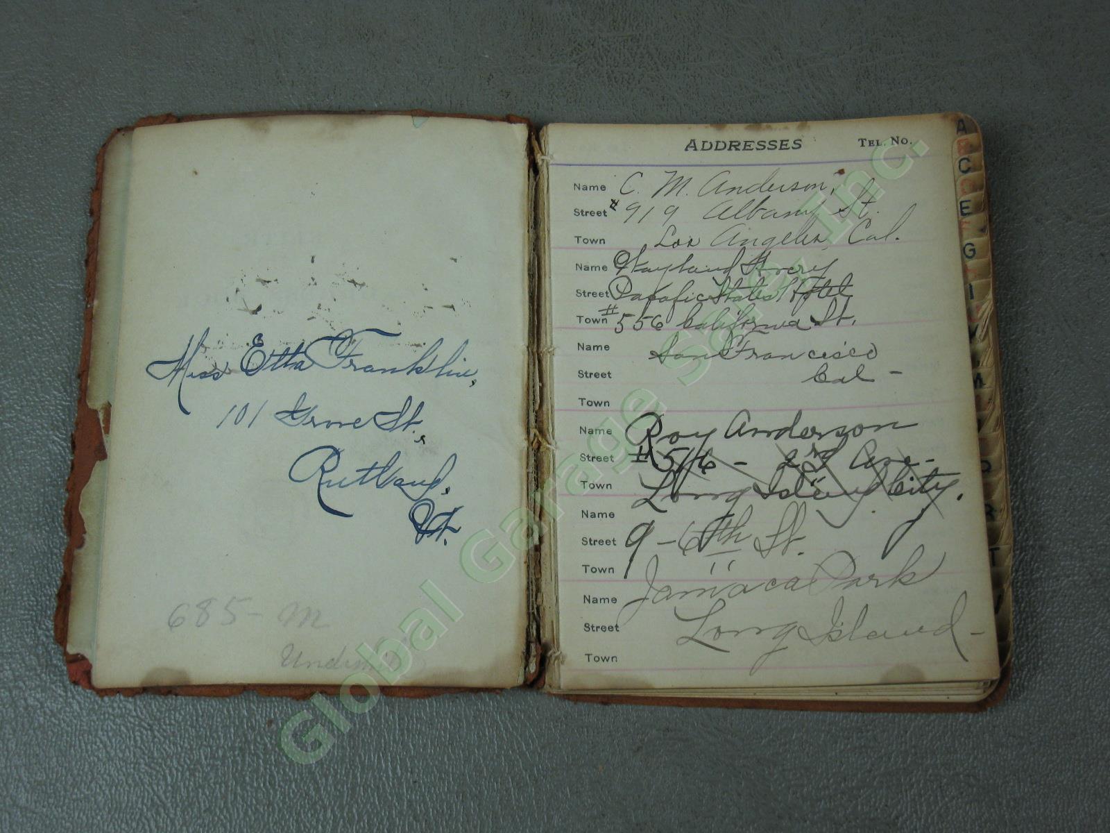17 Rare Antique 1888-1934 Handwritten Vermont Farm Diary Lot Wanamaker Excelsior 23