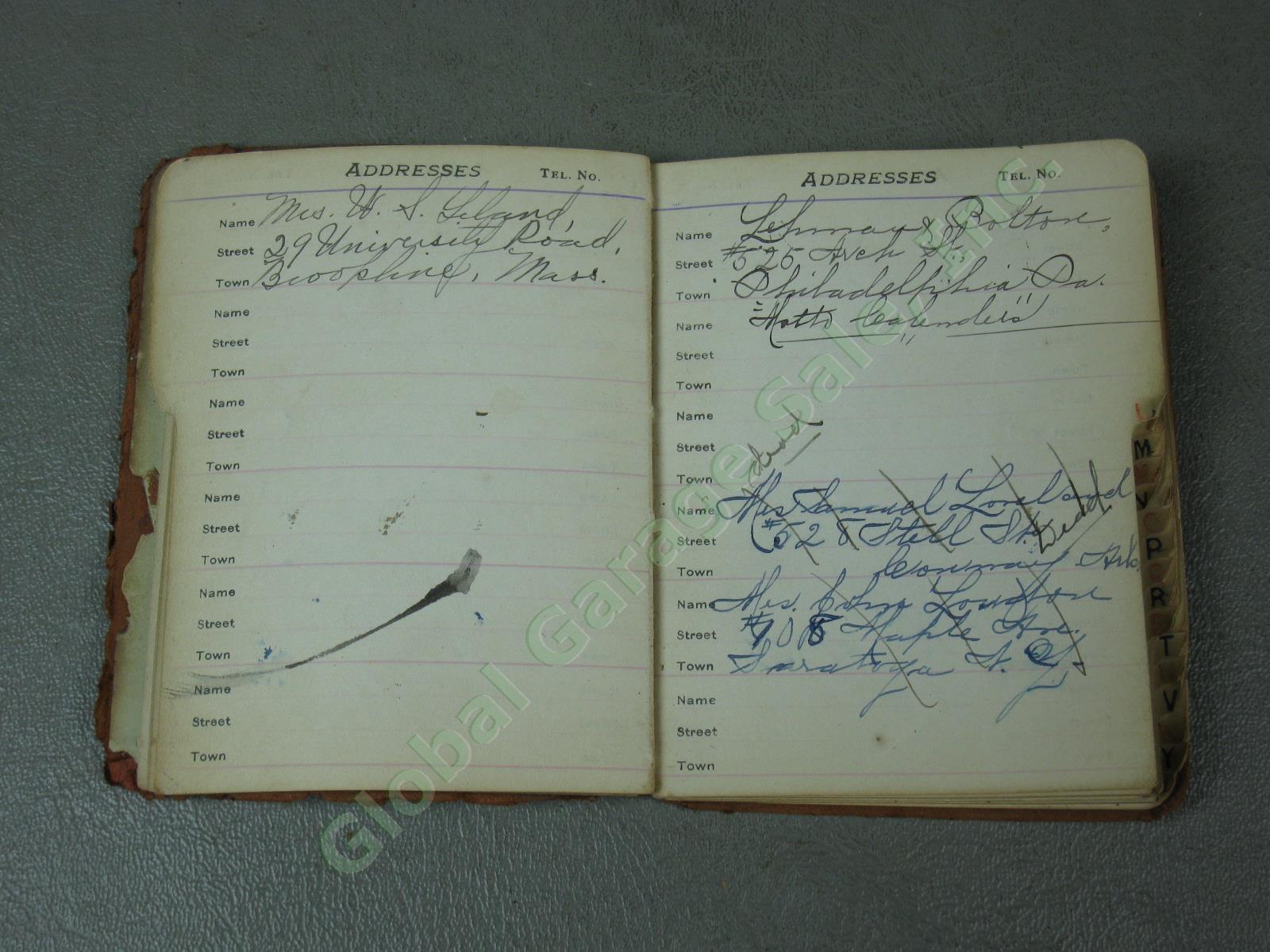 17 Rare Antique 1888-1934 Handwritten Vermont Farm Diary Lot Wanamaker Excelsior 24