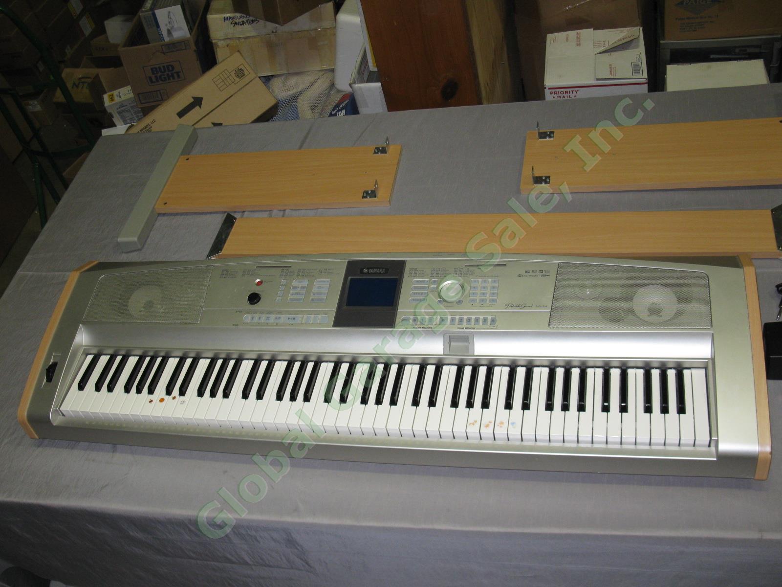 PICKUP ONLY Yamaha DGX-505 Portable Grand Piano Keyboard W/ Stand Power Supply + 1