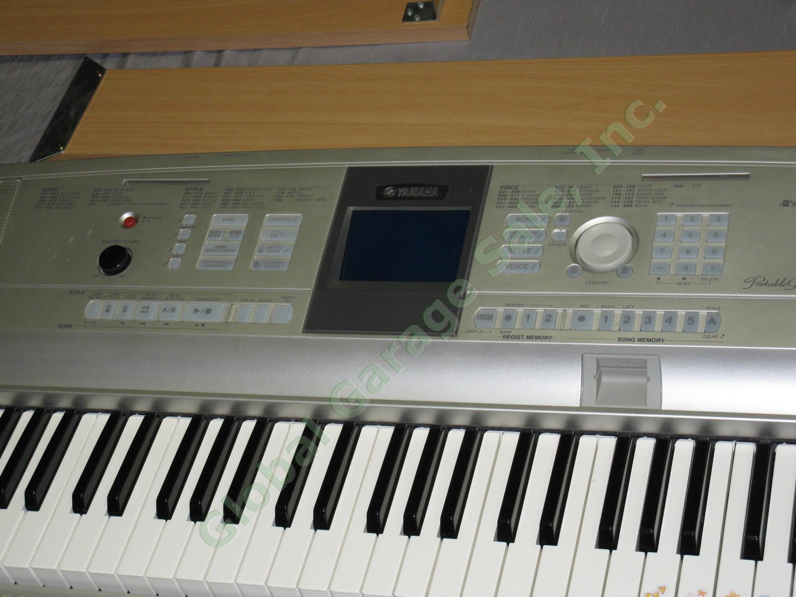 PICKUP ONLY Yamaha DGX-505 Portable Grand Piano Keyboard W/ Stand Power Supply + 2