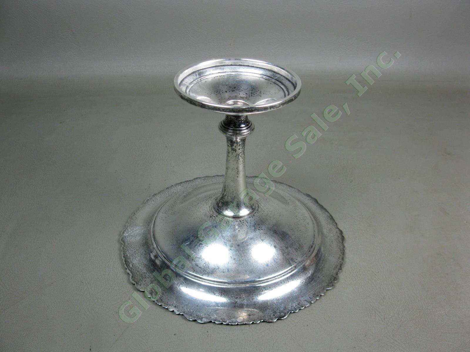 Mueck-Carey Gadroon Sterling Silver Pedestal Bon Candy Compote Dish Tazza 283.5g 2