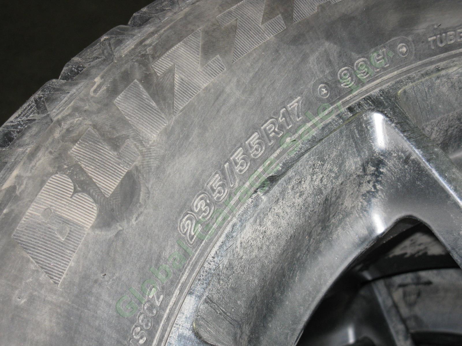 4 Bridgestone Blizzak WS80 235/55R17 Winter Snow Tires On 17" Sport Edition Rims 2
